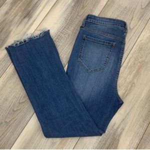 HARPER HERITAGE FRAYED STRAIGHT JEANS